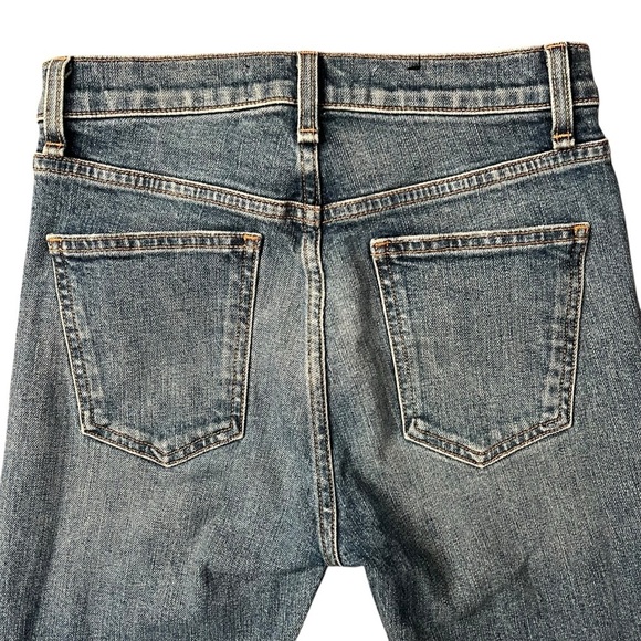 Veronica Beard Faye 11” Skinny Jeans Terrain Wash Raw Hem Button Fly Size 25 - Picture 4 of 8